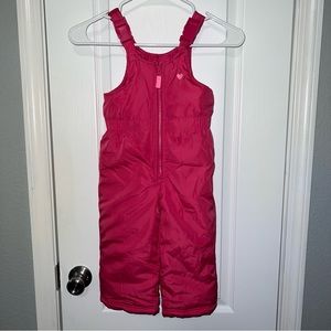 Oshkosh Pink Girls Size 24 Months Overall Snow Bib